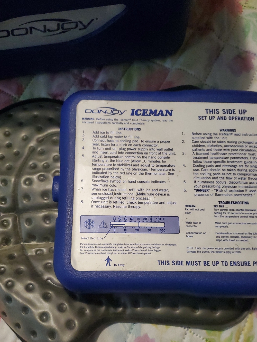 DonJoy Iceman Cold Therapy Pack — Blue